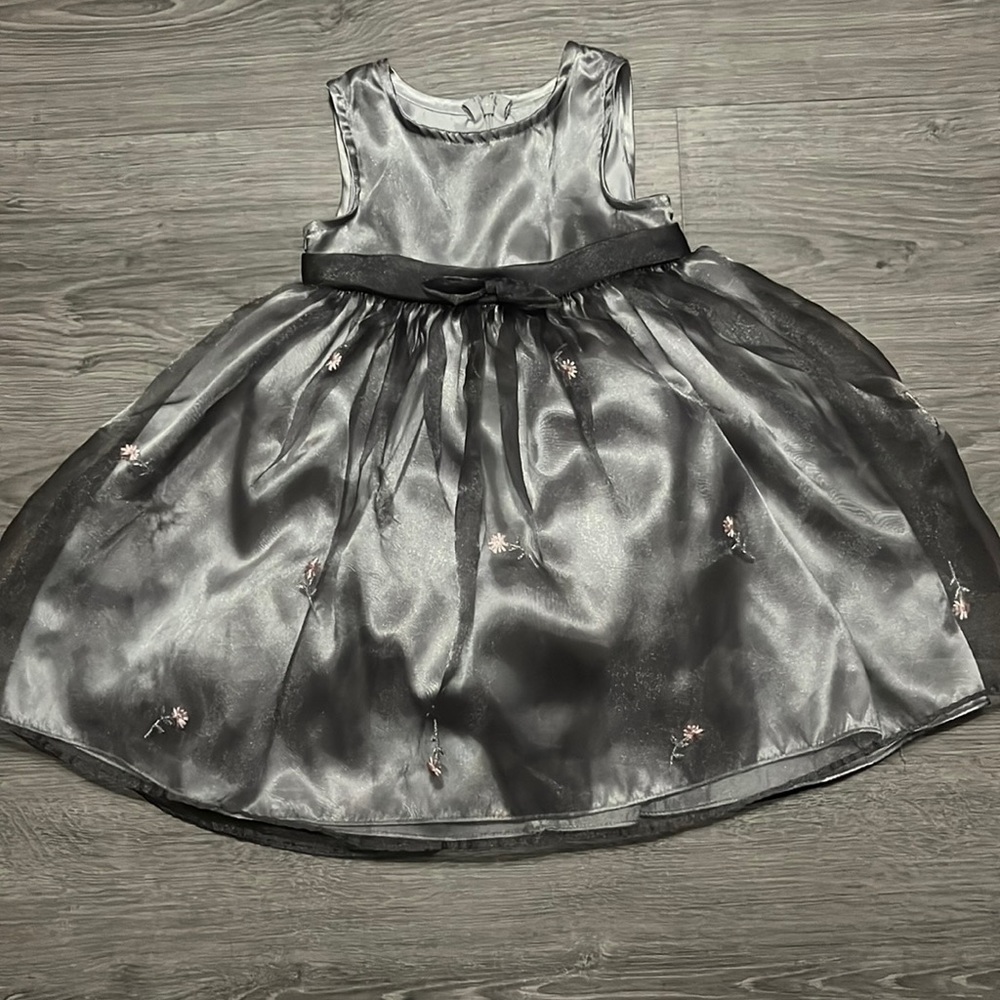 12m silver dress